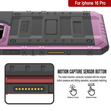 Load image into Gallery viewer, iPhone 16 Pro Metal Extreme 3.0 Series Aluminum Waterproof Case IP68 W/Buillt in Screen Protector &amp; Kickstand [Pink]
