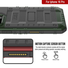 Load image into Gallery viewer, iPhone 16 Pro Metal Extreme 3.0 Series Aluminum Waterproof Case IP68 W/Buillt in Screen Protector &amp; Kickstand [Dark Green]
