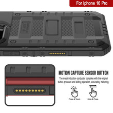 Load image into Gallery viewer, iPhone 16 Pro Metal Extreme 3.0 Series Aluminum Waterproof Case IP68 W/Buillt in Screen Protector &amp; Kickstand [Black]
