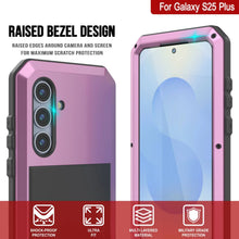 Load image into Gallery viewer, Galaxy S25 Plus Metal Case, Heavy Duty Military Grade Armor Cover [shock proof] Full Body Hard [Pink]
