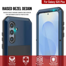Load image into Gallery viewer, Galaxy S25 Plus Metal Case, Heavy Duty Military Grade Armor Cover [shock proof] Full Body Hard [Blue]
