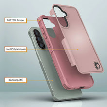 Load image into Gallery viewer, PunkCase Galaxy A56 Case, [Spartan 2.0 Series] Clear Rugged Heavy Duty Cover [Pink]
