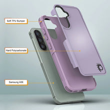 Load image into Gallery viewer, PunkCase Galaxy A56 Case, [Spartan 2.0 Series] Clear Rugged Heavy Duty Cover [Lilac]
