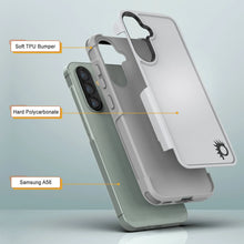 Load image into Gallery viewer, PunkCase Galaxy A56 Case, [Spartan 2.0 Series] Clear Rugged Heavy Duty Cover [White]

