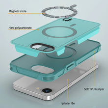 Load image into Gallery viewer, PunkCase iPhone 16e Case, [Spartan 2.0 Series] Clear Rugged Heavy Duty Cover W/Built in Screen Protector [Blue]
