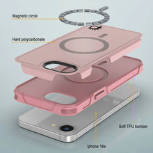Load image into Gallery viewer, PunkCase iPhone 16e Case, [Spartan 2.0 Series] Clear Rugged Heavy Duty Cover W/Built in Screen Protector [pink]
