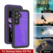 Load image into Gallery viewer, Galaxy S25+ Plus Waterproof Case PunkCase StudStar Purple Thin 6.7ft Underwater IP68 Shock/Snow Proof
