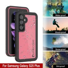 Load image into Gallery viewer, Galaxy S25+ Plus Waterproof Case PunkCase StudStar Pink Thin 6.7ft Underwater IP68 Shock/Snow Proof
