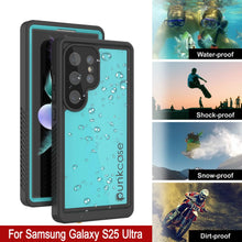 Load image into Gallery viewer, Galaxy S25 Ultra Waterproof Case PunkCase StudStar Teal Thin 6.6ft Underwater IP68 Shock/Snow Proof
