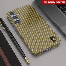 Load image into Gallery viewer, Punkcase Galaxy S25 Plus Carbon Fiber Case [AramidShield Series] Ultra Slim &amp; Light Kevlar [Rose]
