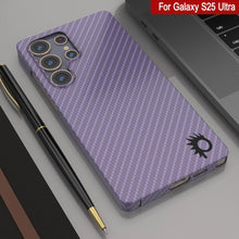Load image into Gallery viewer, Punkcase Galaxy S25 Ultra Carbon Fiber Case [AramidShield Series] Ultra Slim &amp; Light Kevlar [Lilac]
