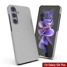 Load image into Gallery viewer, Galaxy S24 Plus Case, Punkcase CarbonShield, Heavy Duty &amp; Ultra Thin Cover [shockproof][non slip] [White]
