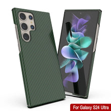 Load image into Gallery viewer, Galaxy S24 Ultra Case, Punkcase CarbonShield, Heavy Duty &amp; Ultra Thin Cover [shockproof][non slip] [Dark Green]
