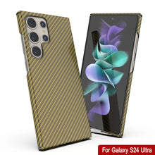 Load image into Gallery viewer, Galaxy S24 Ultra Case, Punkcase CarbonShield, Heavy Duty &amp; Ultra Thin Cover [shockproof][non slip] [Yellow]
