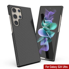 Load image into Gallery viewer, Galaxy S24 Ultra Case, Punkcase CarbonShield, Heavy Duty &amp; Ultra Thin Cover [shockproof][non slip] [Black]
