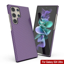 Load image into Gallery viewer, Galaxy S24 Ultra Case, Punkcase CarbonShield, Heavy Duty &amp; Ultra Thin Cover [shockproof][non slip] [Purple]
