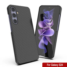 Load image into Gallery viewer, Galaxy S24 Case, Punkcase CarbonShield, Heavy Duty &amp; Ultra Thin Cover [shockproof][non slip] [Black]
