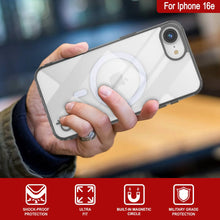 Load image into Gallery viewer, Punkcase iPhone 16e Magnetic Wireless Charging Case [ClearMag Series][Black]
