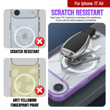 Load image into Gallery viewer, Punkcase iPhone 17 Air Magnetic Wireless Charging Case [ClearMag Series][Purple]
