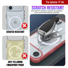 Load image into Gallery viewer, Punkcase iPhone 17 Air Magnetic Wireless Charging Case [ClearMag Series][Red]
