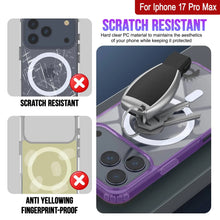 Load image into Gallery viewer, Punkcase iPhone 17 Pro Max Magnetic Wireless Charging Case [ClearMag Series][Purple]
