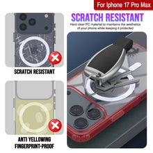 Load image into Gallery viewer, Punkcase iPhone 17 Pro Max Magnetic Wireless Charging Case [ClearMag Series][Red]
