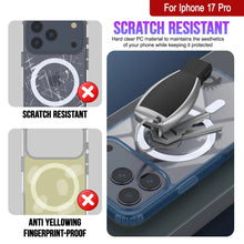 Load image into Gallery viewer, Punkcase iPhone 17 Pro Magnetic Wireless Charging Case [ClearMag Series][Navy]
