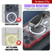 Load image into Gallery viewer, Punkcase iPhone 17 Pro Magnetic Wireless Charging Case [ClearMag Series][Red]
