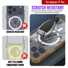 Load image into Gallery viewer, Punkcase iPhone 17 Pro Magnetic Wireless Charging Case [ClearMag Series][Gold]
