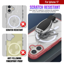 Load image into Gallery viewer, Punkcase iPhone 17 Magnetic Wireless Charging Case [ClearMag Series][Red]
