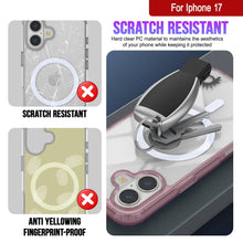 Load image into Gallery viewer, Punkcase iPhone 17 Magnetic Wireless Charging Case [ClearMag Series][Rose]
