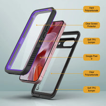 Load image into Gallery viewer, Google Pixel 9  Waterproof Case, Punkcase [Extreme Series] Armor Cover W/ Built In Screen Protector [Purple]

