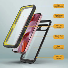 Load image into Gallery viewer, Google Pixel 9  Waterproof Case, Punkcase [Extreme Series] Armor Cover W/ Built In Screen Protector [Yellow]
