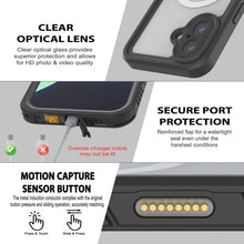 Load image into Gallery viewer, iPhone 17  Waterproof Case, Punkcase [Extreme Mag Series] Armor Cover W/ Built In Screen Protector [Black]
