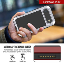 Load image into Gallery viewer, iPhone 17 Air Metal Case, Heavy Duty Military Grade Armor Cover [shock proof] Full Body Hard [White]
