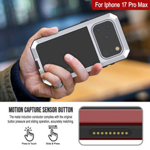Load image into Gallery viewer, iPhone 17 Pro Max Metal Case, Heavy Duty Military Grade Armor Cover [shock proof] Full Body Hard [White]
