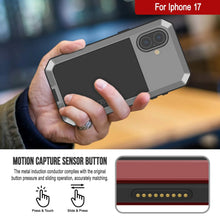 Load image into Gallery viewer, iPhone 17 Metal Case, Heavy Duty Military Grade Armor Cover [shock proof] Full Body Hard [Silver]
