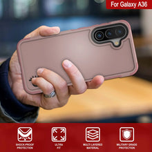 Load image into Gallery viewer, PunkCase Galaxy A36 Case, [Spartan 2.0 Series] Clear Rugged Heavy Duty Cover [Pink]
