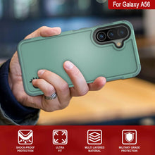 Load image into Gallery viewer, PunkCase Galaxy A56 Case, [Spartan 2.0 Series] Clear Rugged Heavy Duty Cover [Teal]
