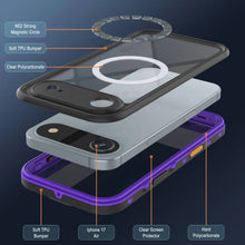 Load image into Gallery viewer, iPhone 17 Air Waterproof IP68 Case, Punkcase [Purple] [StudStar Series] [Slim Fit] [Dirtproof]
