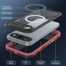 Load image into Gallery viewer, iPhone 17 Air Waterproof IP68 Case, Punkcase [Pink] [StudStar Series] [Slim Fit] [Dirtproof]
