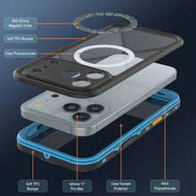 Load image into Gallery viewer, iPhone 17 Pro Max Waterproof IP68 Case, Punkcase [Light blue] [StudStar Series] [Slim Fit] [Dirtproof]
