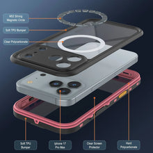 Load image into Gallery viewer, iPhone 17 Pro Max Waterproof IP68 Case, Punkcase [Pink] [StudStar Series] [Slim Fit] [Dirtproof]
