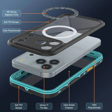 Load image into Gallery viewer, iPhone 17 Pro Max Waterproof IP68 Case, Punkcase [Teal] [StudStar Series] [Slim Fit]
