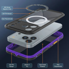 Load image into Gallery viewer, iPhone 17 Pro Waterproof IP68 Case, Punkcase [Purple] [StudStar Series] [Slim Fit] [Dirtproof]
