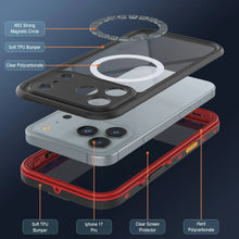Load image into Gallery viewer, iPhone 17 Pro Waterproof IP68 Case, Punkcase [Red] [StudStar Series] [Slim Fit]
