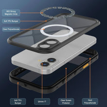 Load image into Gallery viewer, iPhone 17 Waterproof IP68 Case, Punkcase [Black] [StudStar Series] [Slim Fit]
