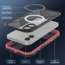 Load image into Gallery viewer, iPhone 17 Waterproof IP68 Case, Punkcase [Pink] [StudStar Series] [Slim Fit] [Dirtproof]
