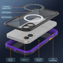 Load image into Gallery viewer, iPhone 17 Waterproof IP68 Case, Punkcase [Purple] [StudStar Series] [Slim Fit] [Dirtproof]
