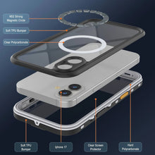 Load image into Gallery viewer, iPhone 17 Waterproof IP68 Case, Punkcase [White] [StudStar Series] [Slim Fit] [Dirtproof]
